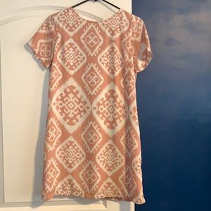 Lulus pink and white patterned dress. Size small.